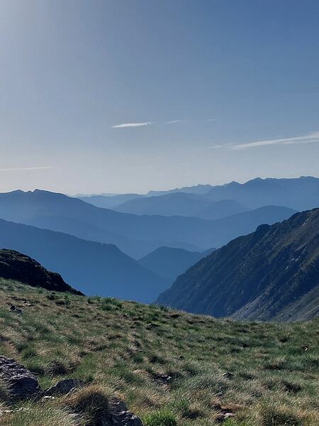 Stoupání na nejobtížnější sedlo - Portella de Baiau