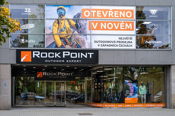 Rock Point prodejna Plzeň Americká v novém