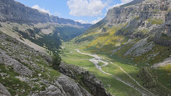 Národní park Ordesa y Monte Perdido - pohled na kaňon Ordesa